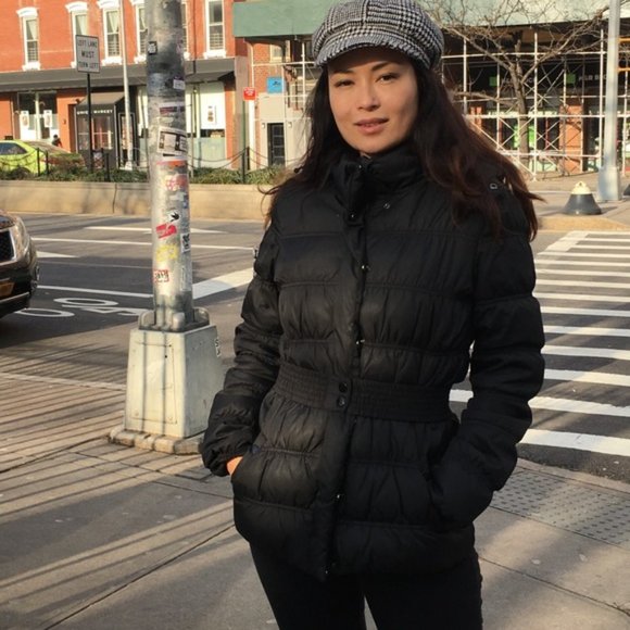 mango black puffer jacket